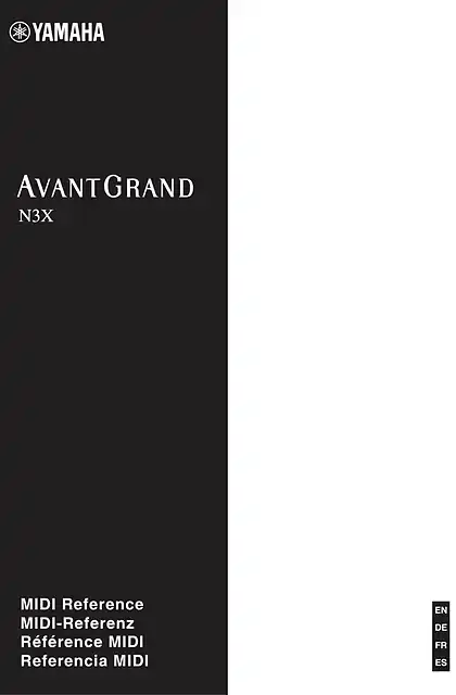 yamaha雅马哈N3X MIDI Reference